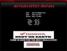 Tablet Screenshot of binghamtonhonda.net